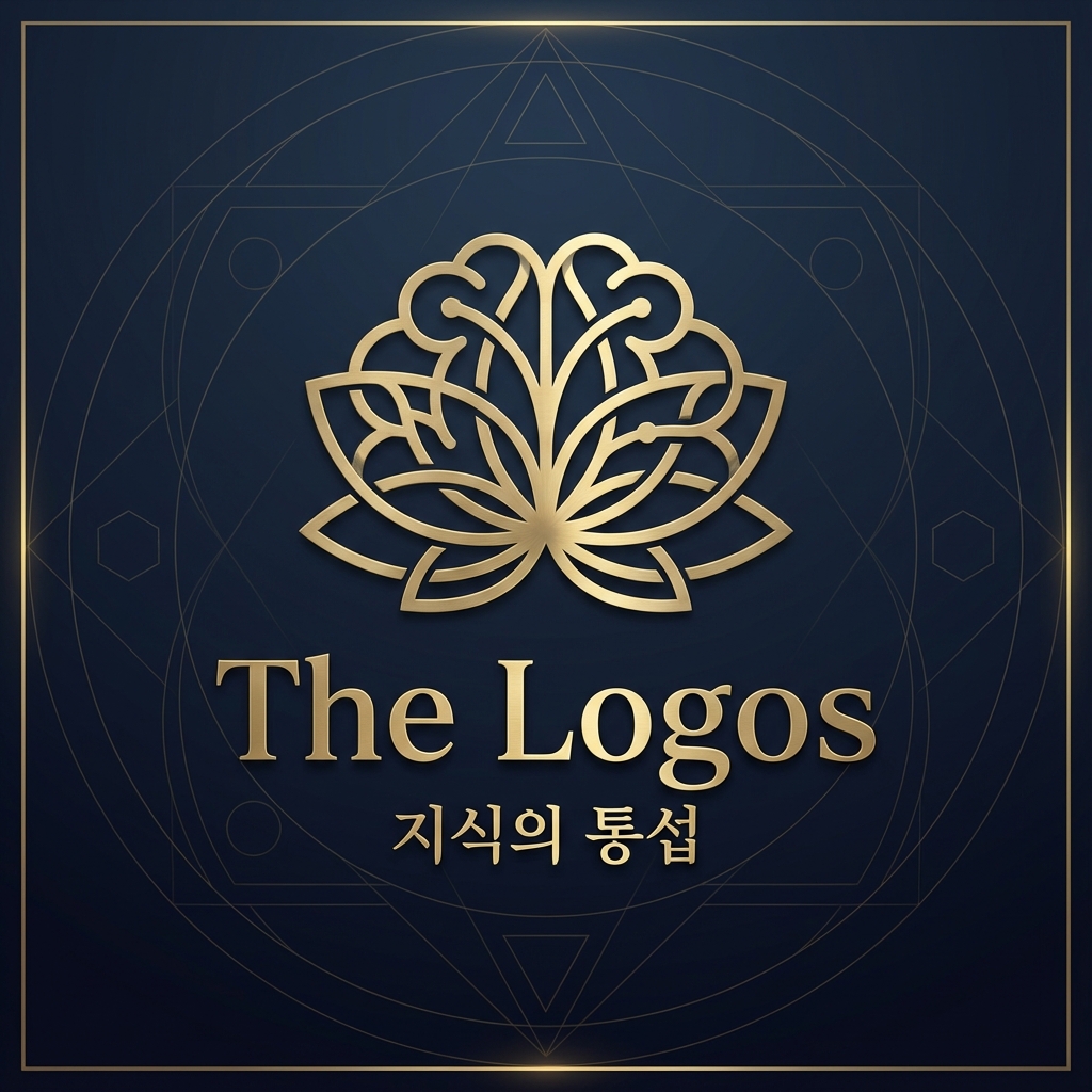 The Logos emblem with knowledge geometry